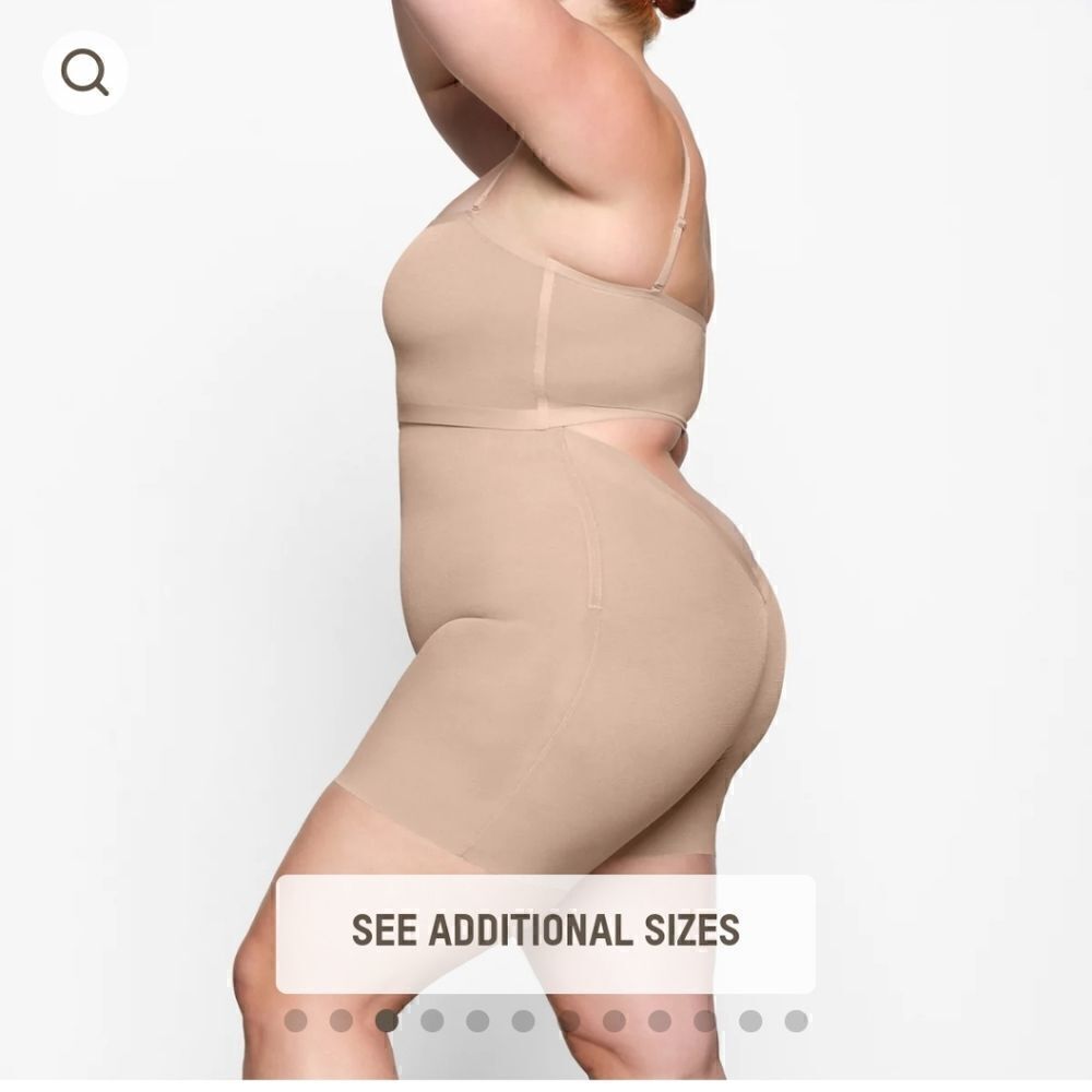 SKIMS Sheer Sculpt Low Back Short, Size 4x NWT